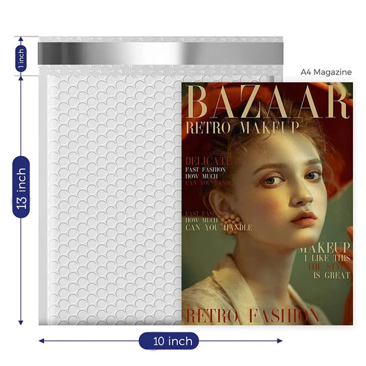 10x13" Bubble-Mailer Padded Envelope | White