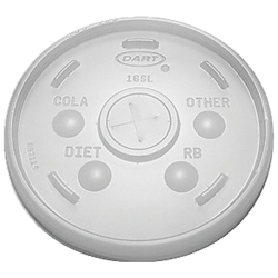 16SL Translucent Lid With Straw Slot