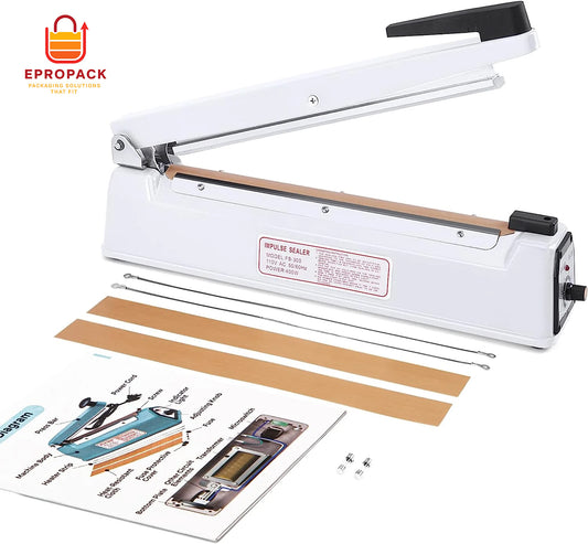 12" Inch Impulse Sealer Manual Heat Sealer Machine for Plastic Bags