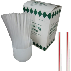 7 3/4" Regular Unwrapped Straws