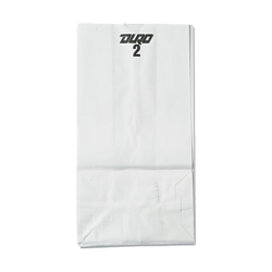 02 lb White Paper Bags