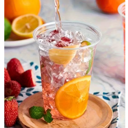 (92 mm) 16 oz. Clear PET Plastic Cups
