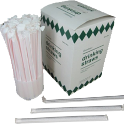 7 3/4 inch Wrapped Straws (Jumbo)