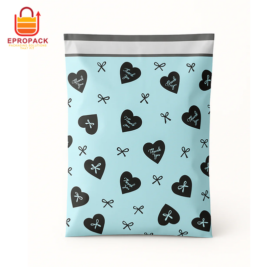 Poly Mailers | 10" x 13" Blue Icons