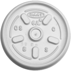 6JL White Vented Lids