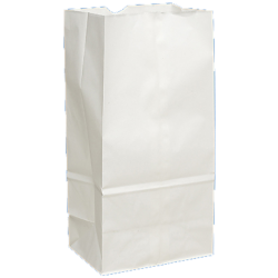 08 lb White Paper Bags