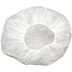 24" White Bouffant Cap