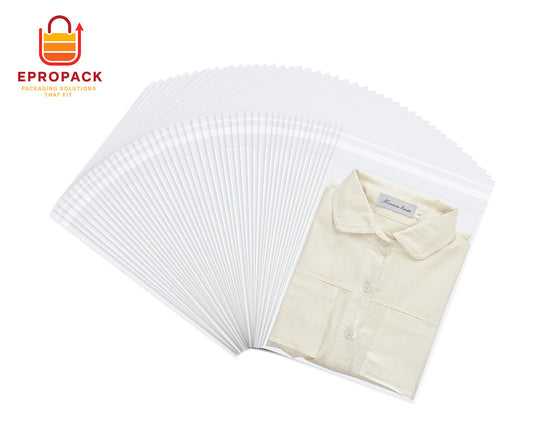 9x12" Clear Plastic Bags for Packaging