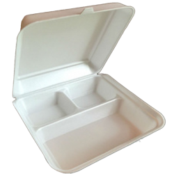 3 Compartment Foam Hinged Lid, Large