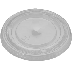 Flat Clear Lid with Straw Slot (107mm)(1000CT)