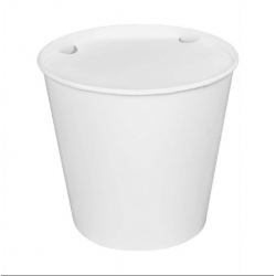 Food Bucket 130oz, White