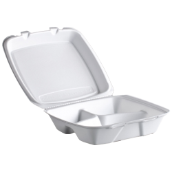 3 Compartment Foam Hinged Lid, Small