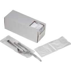 Poly Silverware Bags 3" x 10"