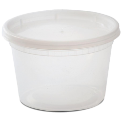 16 oz Plastic Soup Container With Lids
