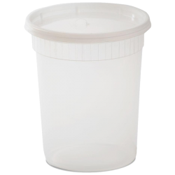 32 oz Plastic Soup Container With Lids